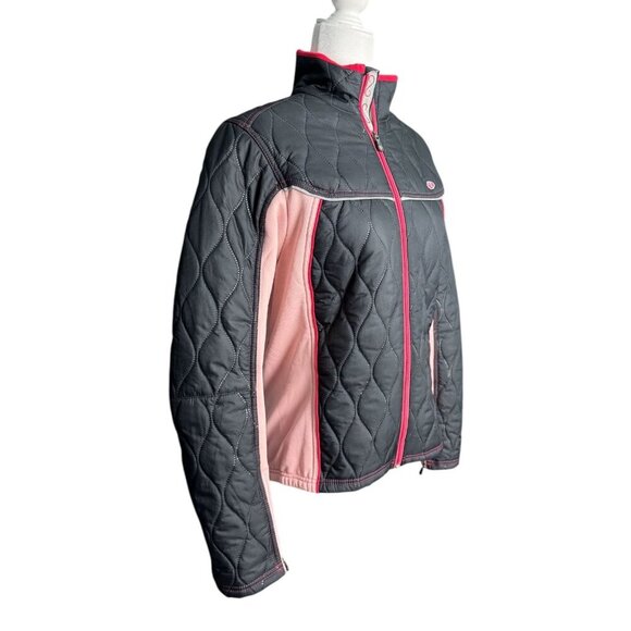 Pearl Izumi Cycling Jacket Long Sleeve Wind Breaker Black Pink Womens Size Large - Picture 4 of 11